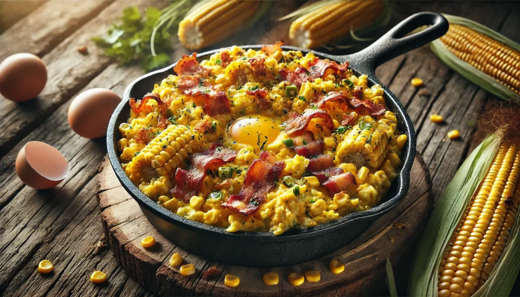 Camp Corn in an iron skillet